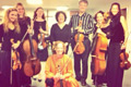 In New Hampshire for Electric Earth Concert series after our performance of Mendelssohn Octet,  r. to l. : Adela Pena, Elizabeth Anderson, Jonathan Bagg, Lilit Gampel, Mary Hamman (seated), Alexis Sykes, Kirsten Jerme