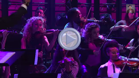 Playing on SNL with Pharrell Williams; Hans Zimmer conducting